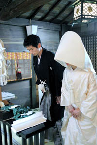 写真: 戸越八幡神社での神前挙式の様子6